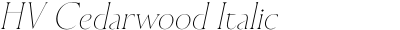 HV Cedarwood Italic